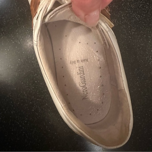 Nero Giardini Italy White and Brown full leather Sneakers - Picture 6 of 6